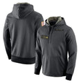 Tuec S.Seahawks Gray Pullover Hoodies Game Blank Player Stitched Jerseys