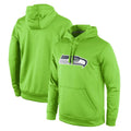 Tuec S.Seahawks Green LOGO Pullover Hoodies Game Blank Player Stitched Jerseys