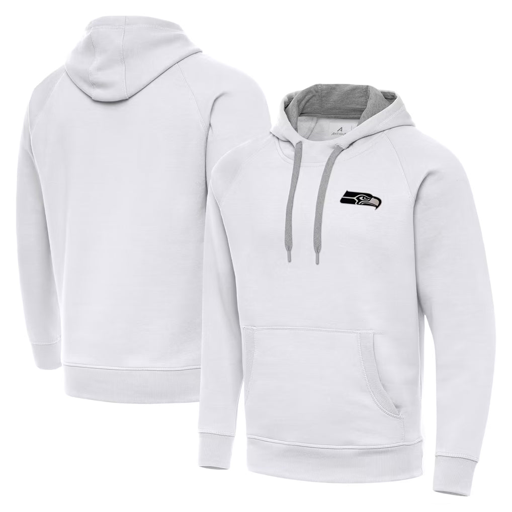 Tuec S.Seahawks White Pullover Hoodies Game Blank Player Stitched Jerseys