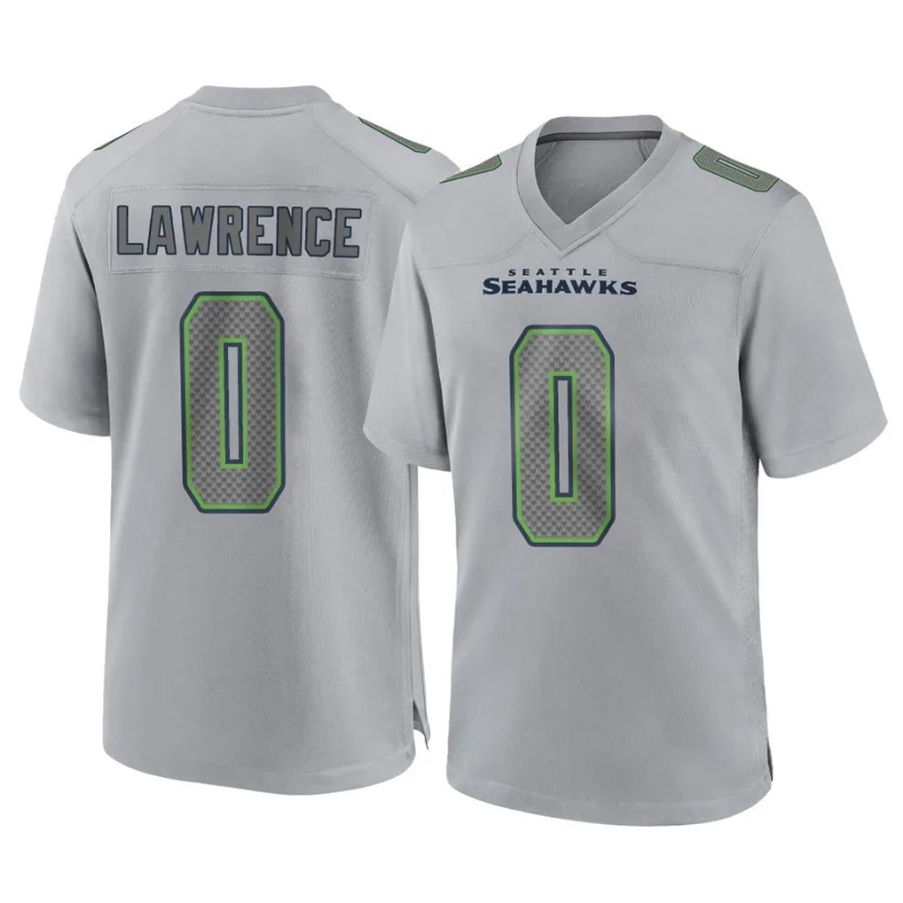 Tuec S.Seahawks #0 DeMarcus Lawrence Player Gray Atmosphere Fashion Home Game Stitched Jerseys