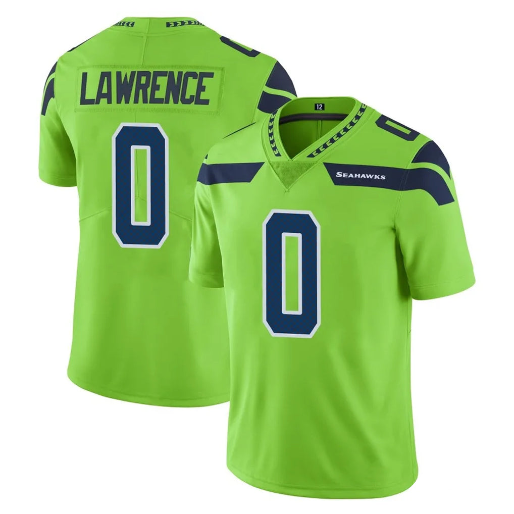 Tuec S.Seahawks #0 DeMarcus Lawrence Player Green Limited Color Rush Home Game Stitched Jerseys