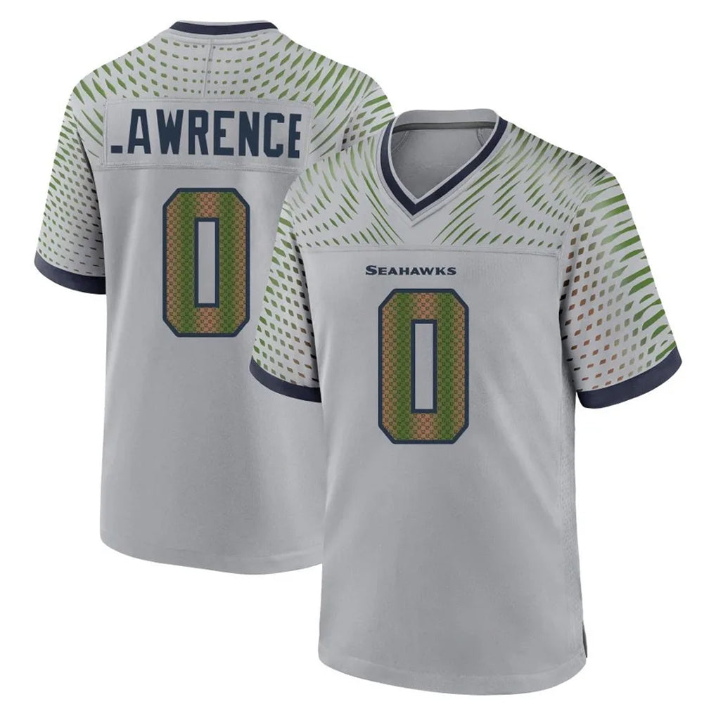 Tuec S.Seahawks #0 DeMarcus Lawrence Player Grey 2025 Rivalries Collection Home Game Stitched Jerseys