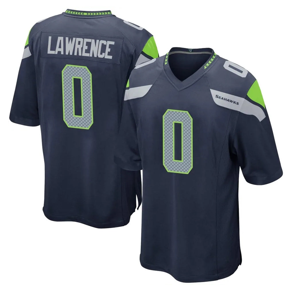 Tuec S.Seahawks #0 DeMarcus Lawrence Player Navy Home Game Stitched Jerseys