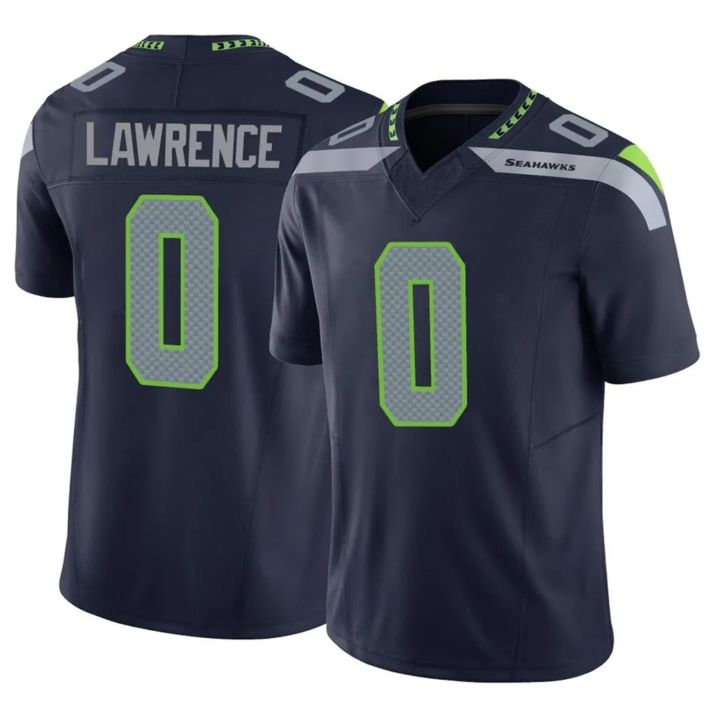Tuec S.Seahawks #0 DeMarcus Lawrence Player Navy Limited Vapor F.U.S.E. Home Game Stitched Jerseys