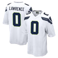 Tuec S.Seahawks #0 DeMarcus Lawrence Player White Home Game Stitched Jerseys