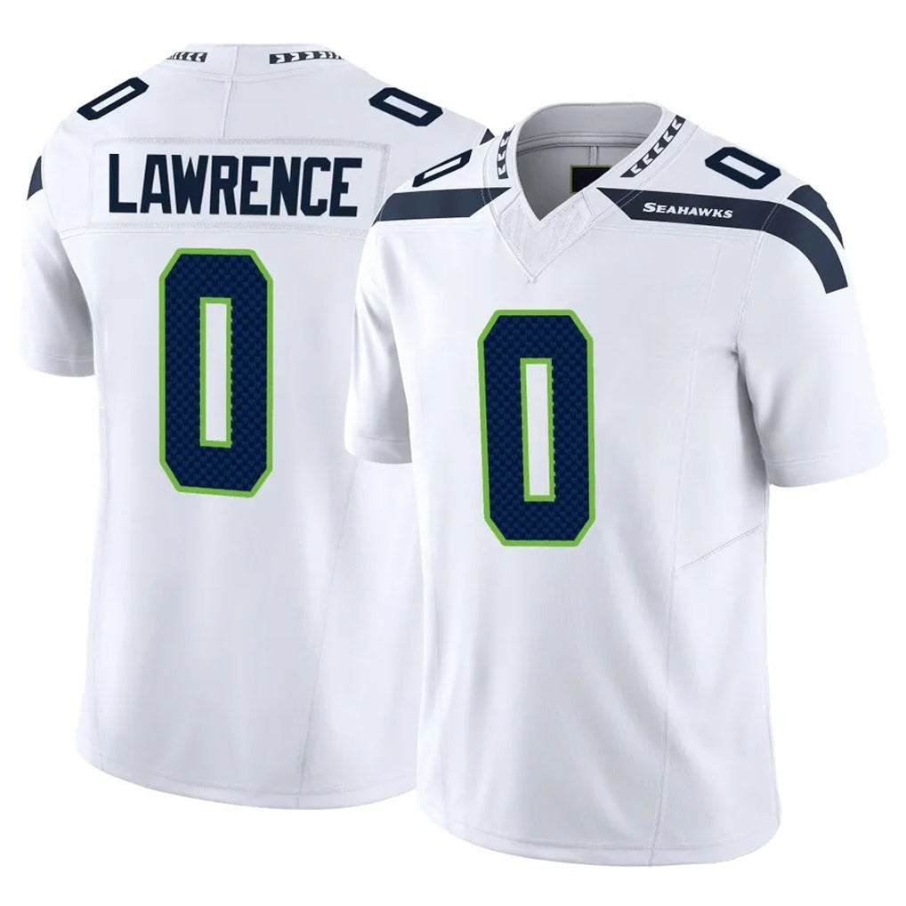 Tuec S.Seahawks #0 DeMarcus Lawrence Player White Limited Vapor F.U.S.E. Home Game Stitched Jerseys