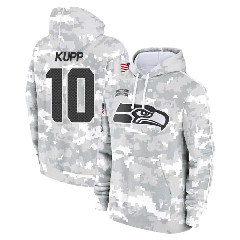 Tuec S.Seahawks #10 Cooper Kupp Player Arctic Camo Limited Salute to Service Pullover Hoodies Game Stitched Jerseys