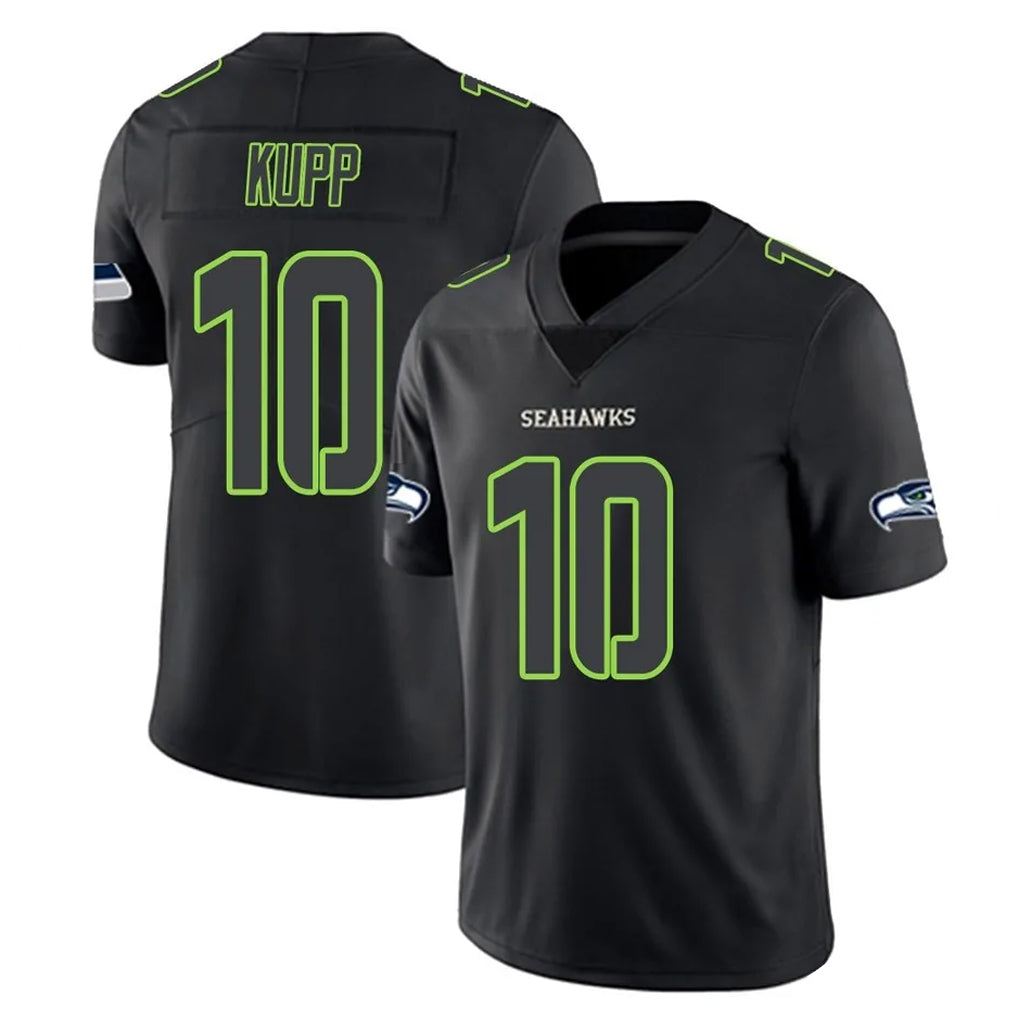 Tuec S.Seahawks #10 Cooper Kupp Player Black Impact Limited Home Game Stitched Jerseys