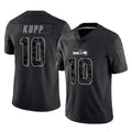 Tuec S.Seahawks #10 Cooper Kupp Player Black Limited Reflective Home Game Stitched Jerseys