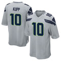 Tuec S.Seahawks #10 Cooper Kupp Player Gray Home Game Stitched Jerseys