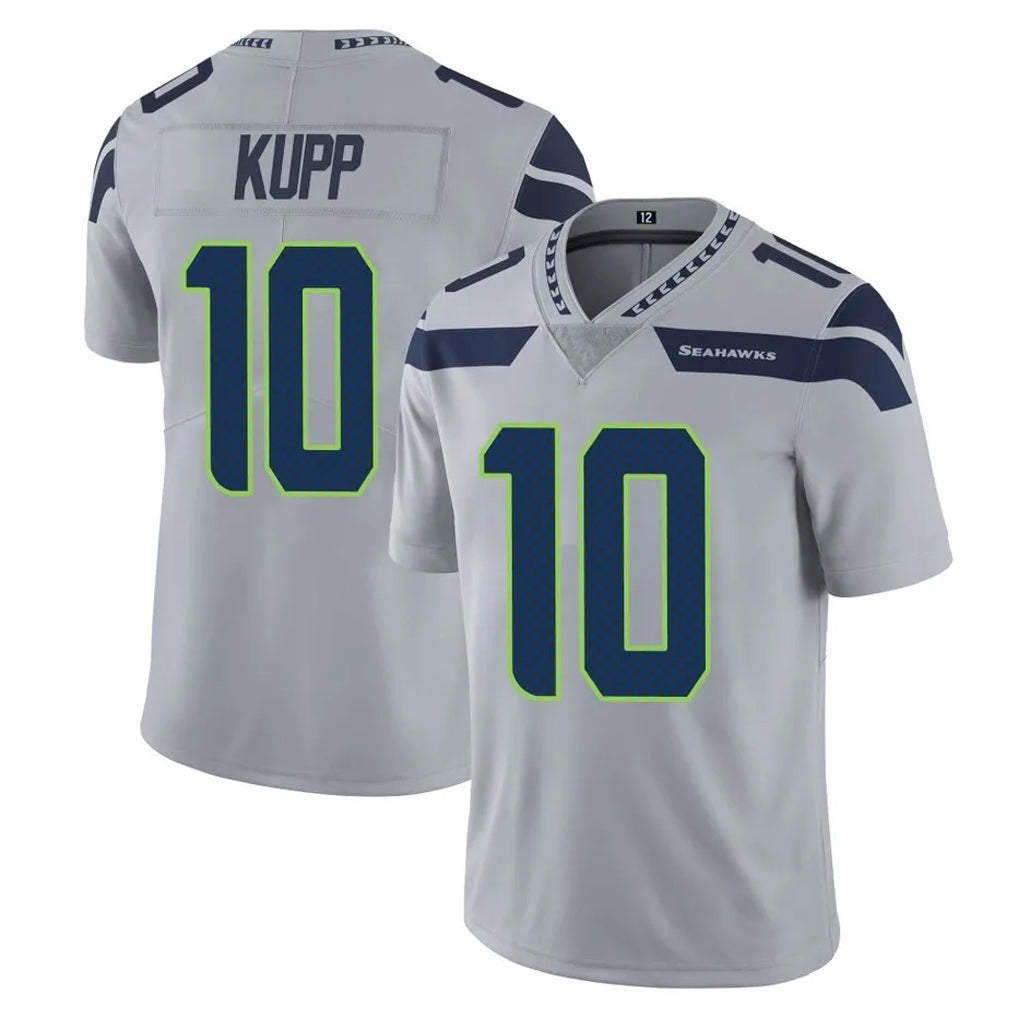 Tuec S.Seahawks #10 Cooper Kupp Player Gray Limited Vapor Untouchable Home Game Stitched Jerseys