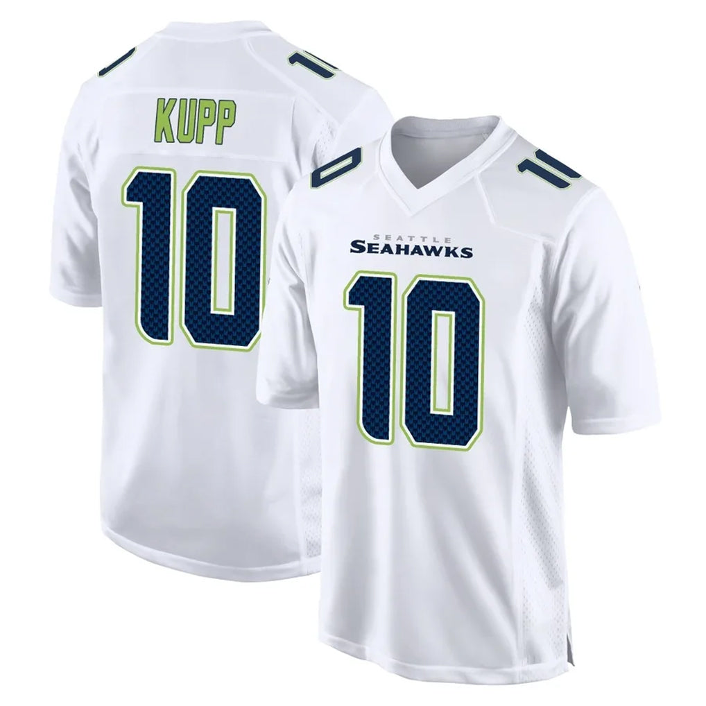 Tuec S.Seahawks #10 Cooper Kupp Player White Tundra Fashion Home Game Stitched Jerseys