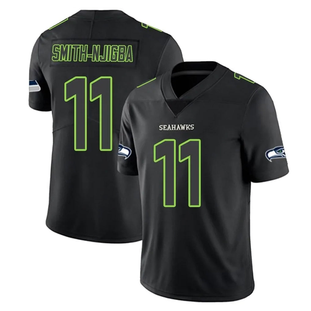 Tuec S.Seahawks #11 Jaxon Smith-Njigba Player Black Impact Limited Home Game Stitched Jerseys