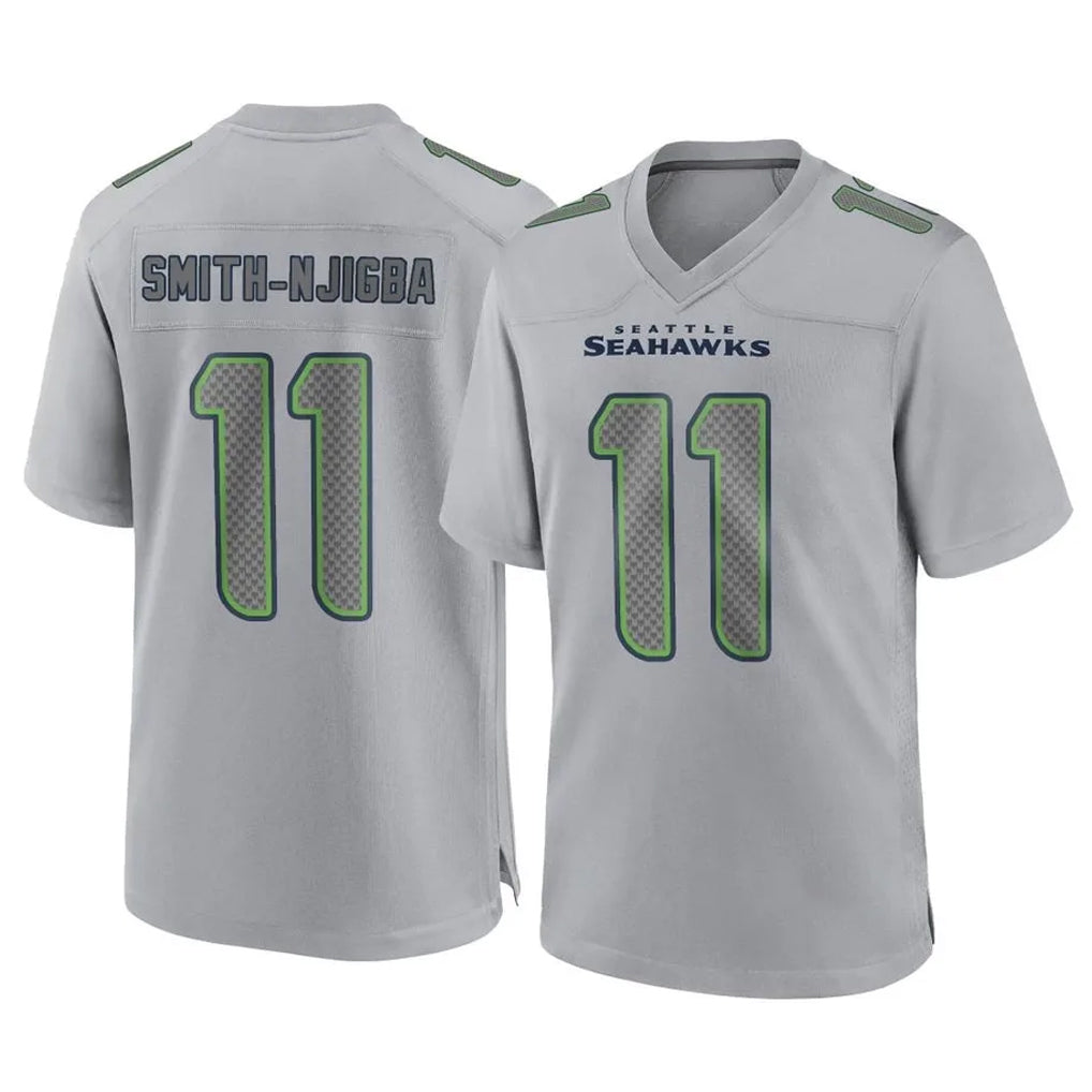 Tuec S.Seahawks #11 Jaxon Smith-Njigba Player Gray Atmosphere Fashion Home Game Stitched Jerseys