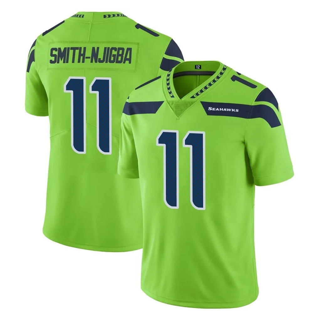 Tuec S.Seahawks #11 Jaxon Smith-Njigba Player Green Limited Color Rush Home Game Stitched Jerseys