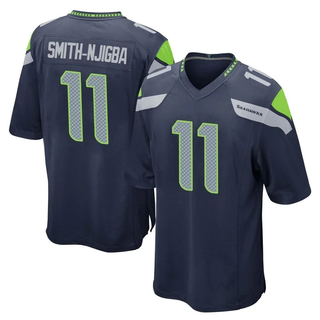 Tuec S.Seahawks #11 Jaxon Smith-Njigba Player Navy Home Game Stitched Jerseys