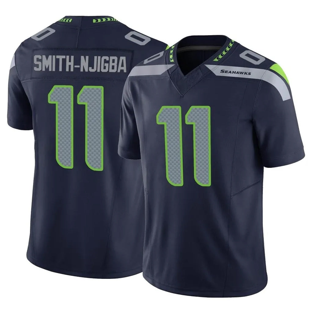 Tuec S.Seahawks #11 Jaxon Smith-Njigba Player Navy Limited Vapor F.U.S.E. Home Game Stitched Jerseys