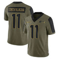 Tuec S.Seahawks #11 Jaxon Smith-Njigba Player Olive Salute To Service Limited Game Stitched Jerseys