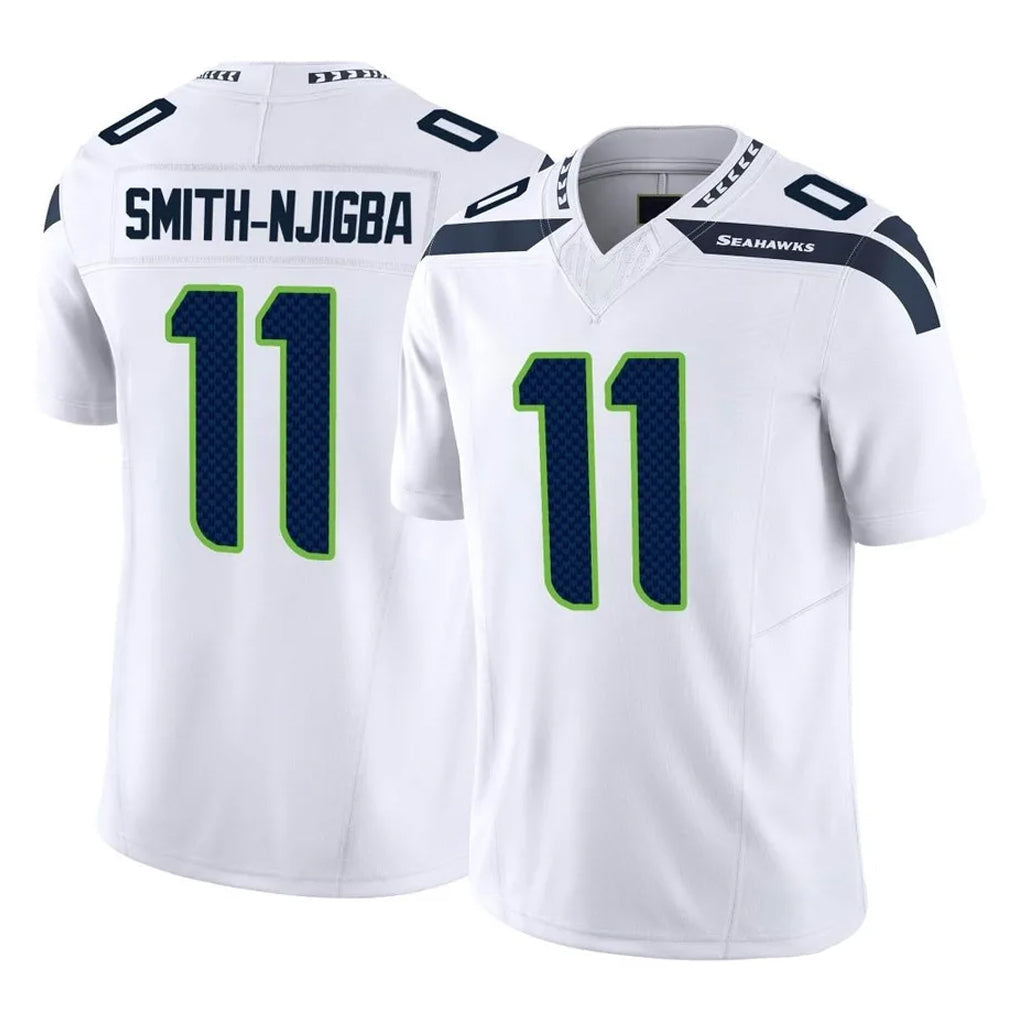 Tuec S.Seahawks #11 Jaxon Smith-Njigba Player White Limited Vapor F.U.S.E. Home Game Stitched Jerseys