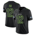 Tuec S.Seahawks #12 12th Fan Player Black Impact Limited Home Game Stitched Jerseys