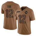Tuec S.Seahawks #12 12th Fan Player Brown Limited Salute To Service Home Game Stitched Jerseys