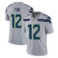 Tuec S.Seahawks #12 12th Fan Player Gray Limited Vapor Untouchable Home Game Stitched Jerseys