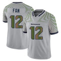 Tuec S.Seahawks #12 12th Fan Player Grey Limited 2025 Rivalries Collection Home Game Stitched Jerseys