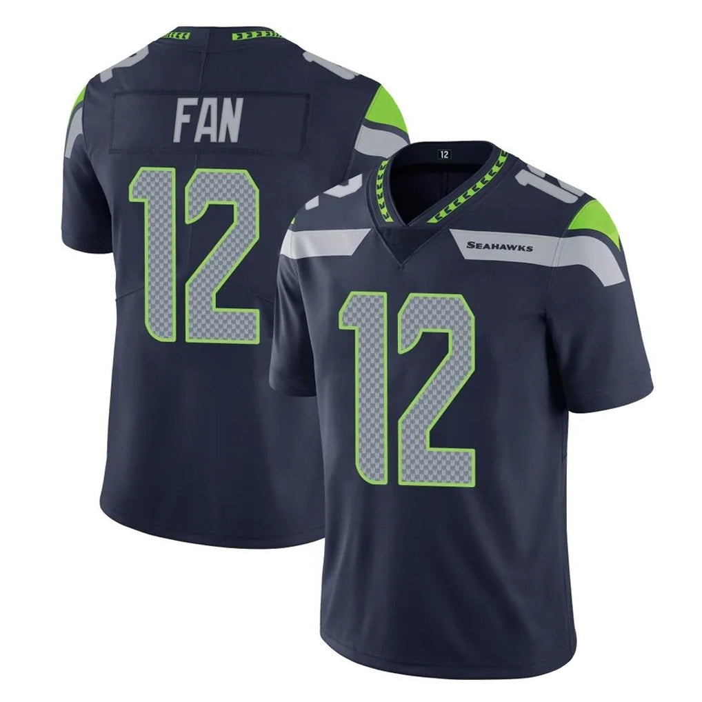 Tuec S.Seahawks #12 12th Fan Player Navy Limited Vapor Untouchable Home Game Stitched Jerseys