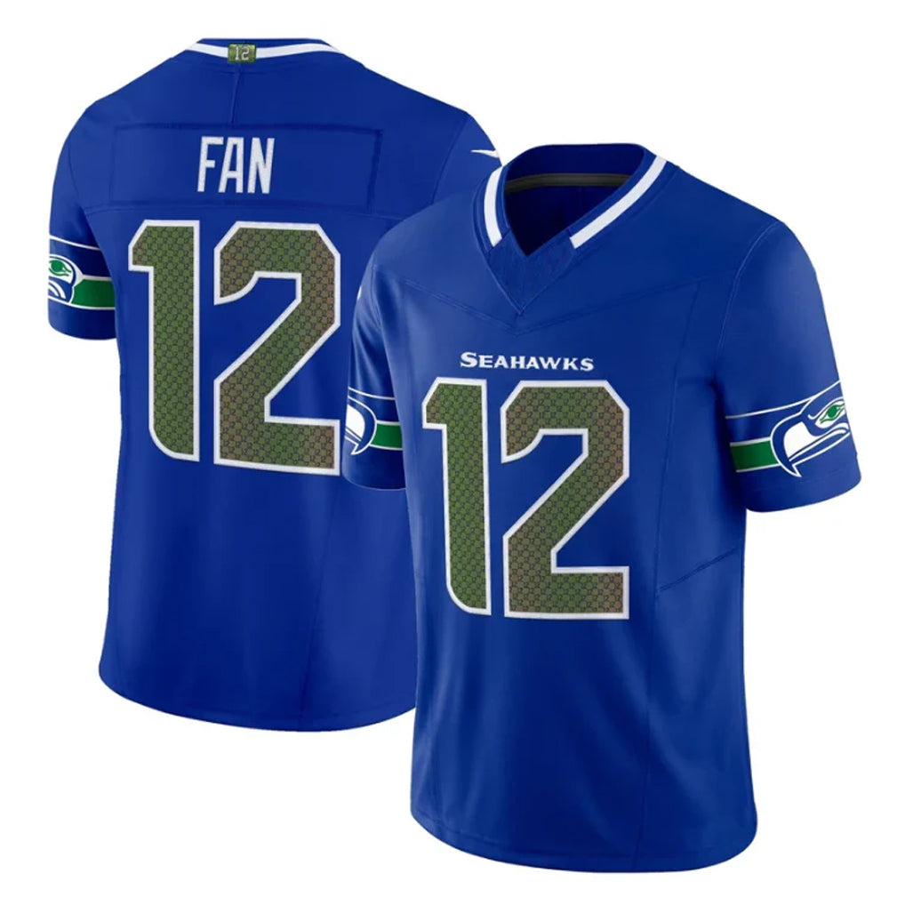 Tuec S.Seahawks #12 12th Fan Player Royal Rivalries Vapor Limited Home Game Stitched Jerseys
