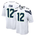 Tuec S.Seahawks #12 12th Fan Player White Home Game Stitched Jerseys