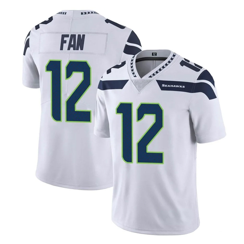 Tuec S.Seahawks #12 12th Fan Player White Limited Vapor Untouchable Home Game Stitched Jerseys