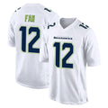 Tuec S.Seahawks #12 12th Fan Player White Tundra Fashion Home Game Stitched Jerseys