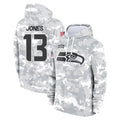 Tuec S.Seahawks #13 Ernest Jones IV Player Arctic Camo Limited Salute to Service Pullover Hoodies Game Stitched Jerseys