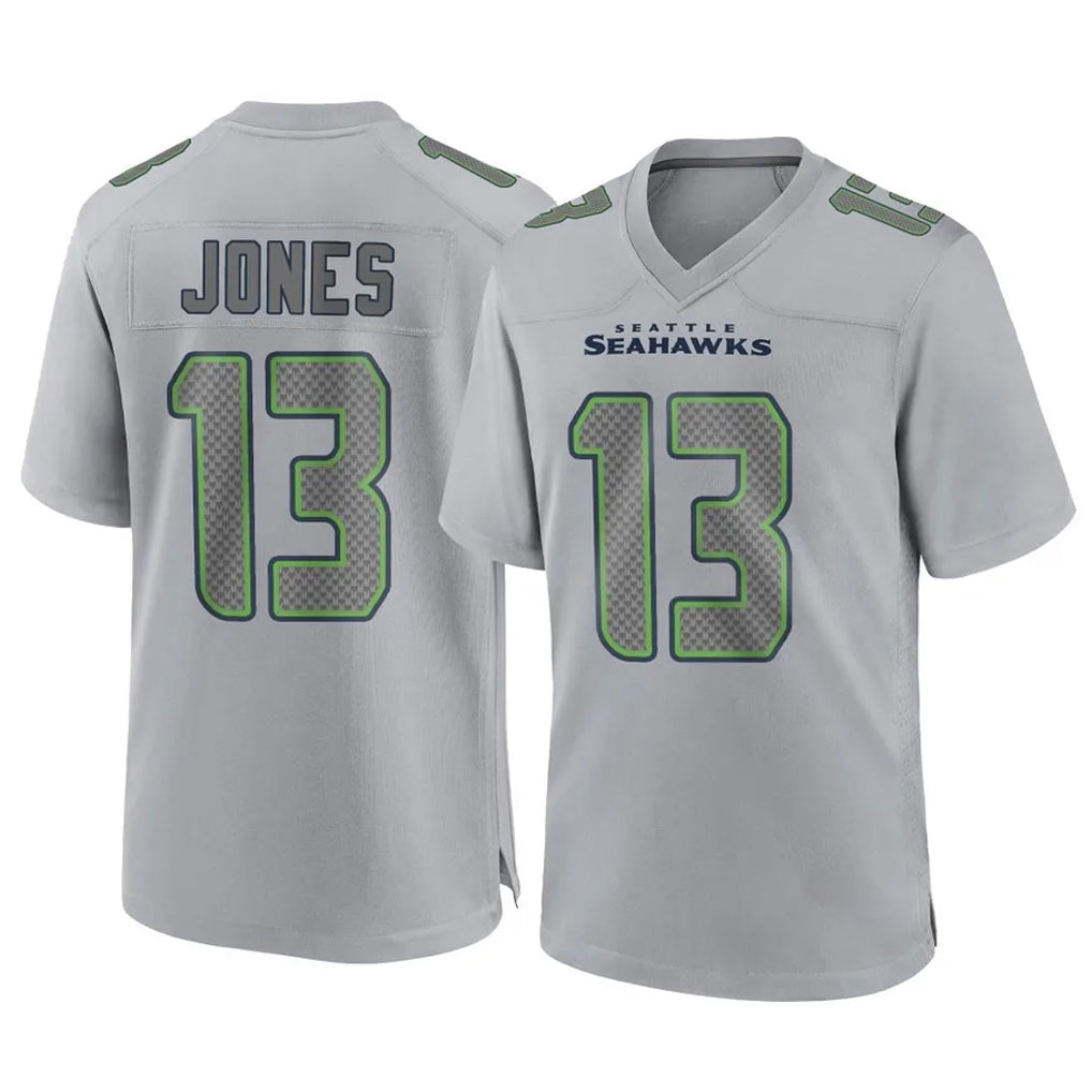 Tuec S.Seahawks #13 Ernest Jones IV Player Gray Atmosphere Fashion Home Game Stitched Jerseys