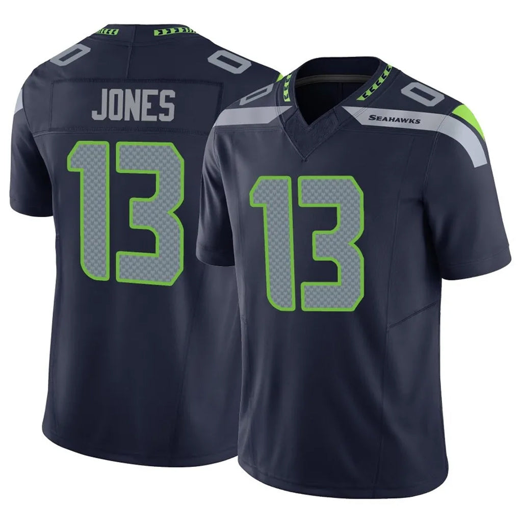 Tuec S.Seahawks #13 Ernest Jones IV Player Navy Limited Vapor F.U.S.E. Home Game Stitched Jerseys