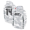 Tuec S.Seahawks #14 Sam Darnold Player Arctic Camo Limited Salute to Service Pullover Hoodies Game Stitched Jerseys