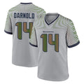 Tuec S.Seahawks #14 Sam Darnold Player Grey 2025 Rivalries Collection Home Game Stitched Jerseys