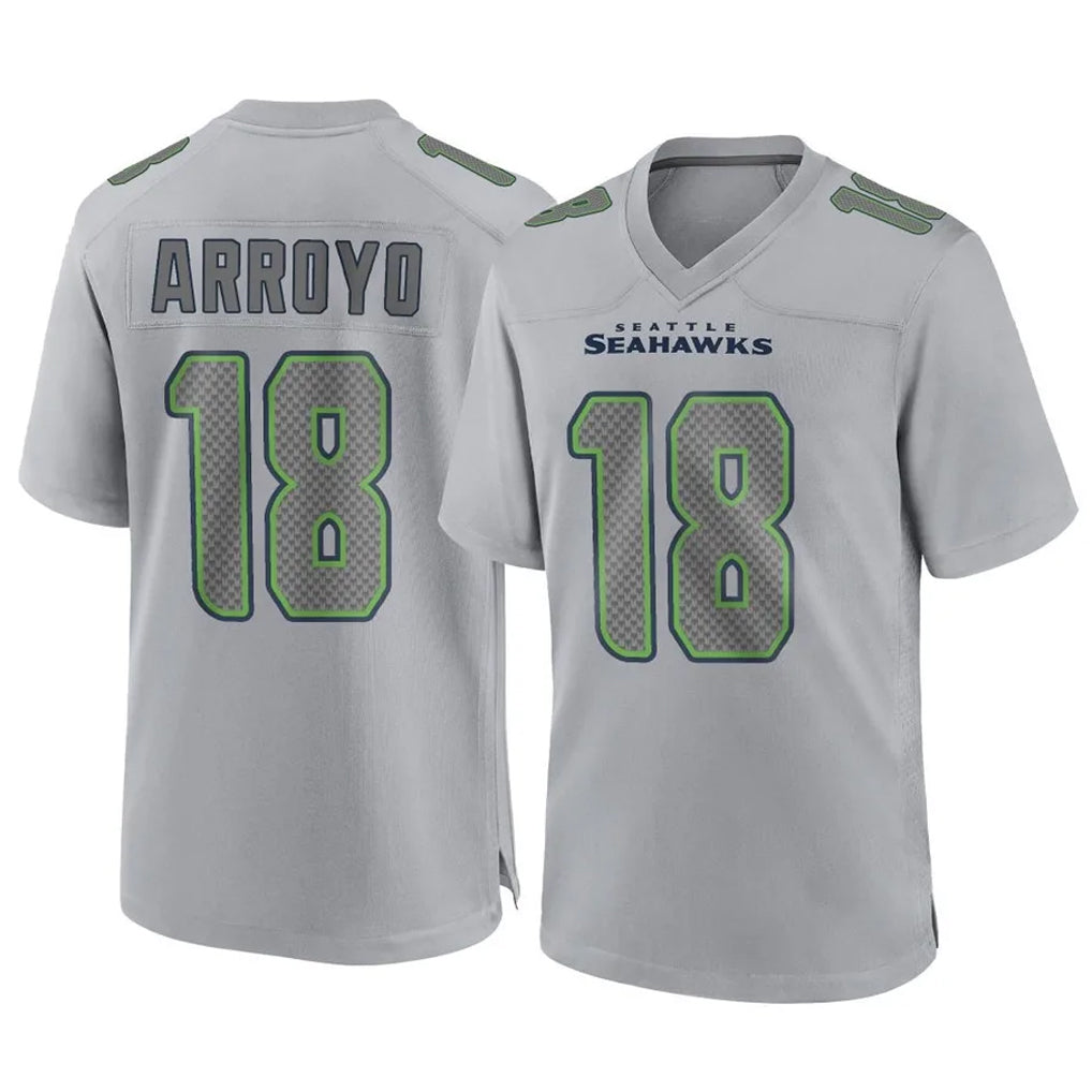 Tuec S.Seahawks #18 Elijah Arroyo Player Gray Atmosphere Fashion Home Game Stitched Jerseys