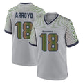 Tuec S.Seahawks #18 Elijah Arroyo Player Grey 2025 Rivalries Collection Home Game Stitched Jerseys