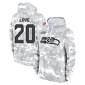 Tuec S.Seahawks #20 Julian Love Player Arctic Camo Limited Salute to Service Pullover Hoodies Game Stitched Jerseys