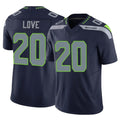 Tuec S.Seahawks #20 Julian Love Player Navy Limited Vapor F.U.S.E. Home Game Stitched Jerseys