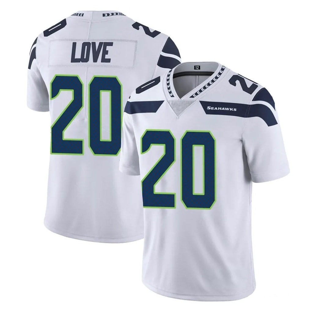 Tuec S.Seahawks #20 Julian Love Player White Limited Vapor Untouchable Home Game Stitched Jerseys