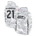 Tuec S.Seahawks #21 Devon Witherspoon Player Arctic Camo Limited Salute to Service Pullover Hoodies Game Stitched Jerseys
