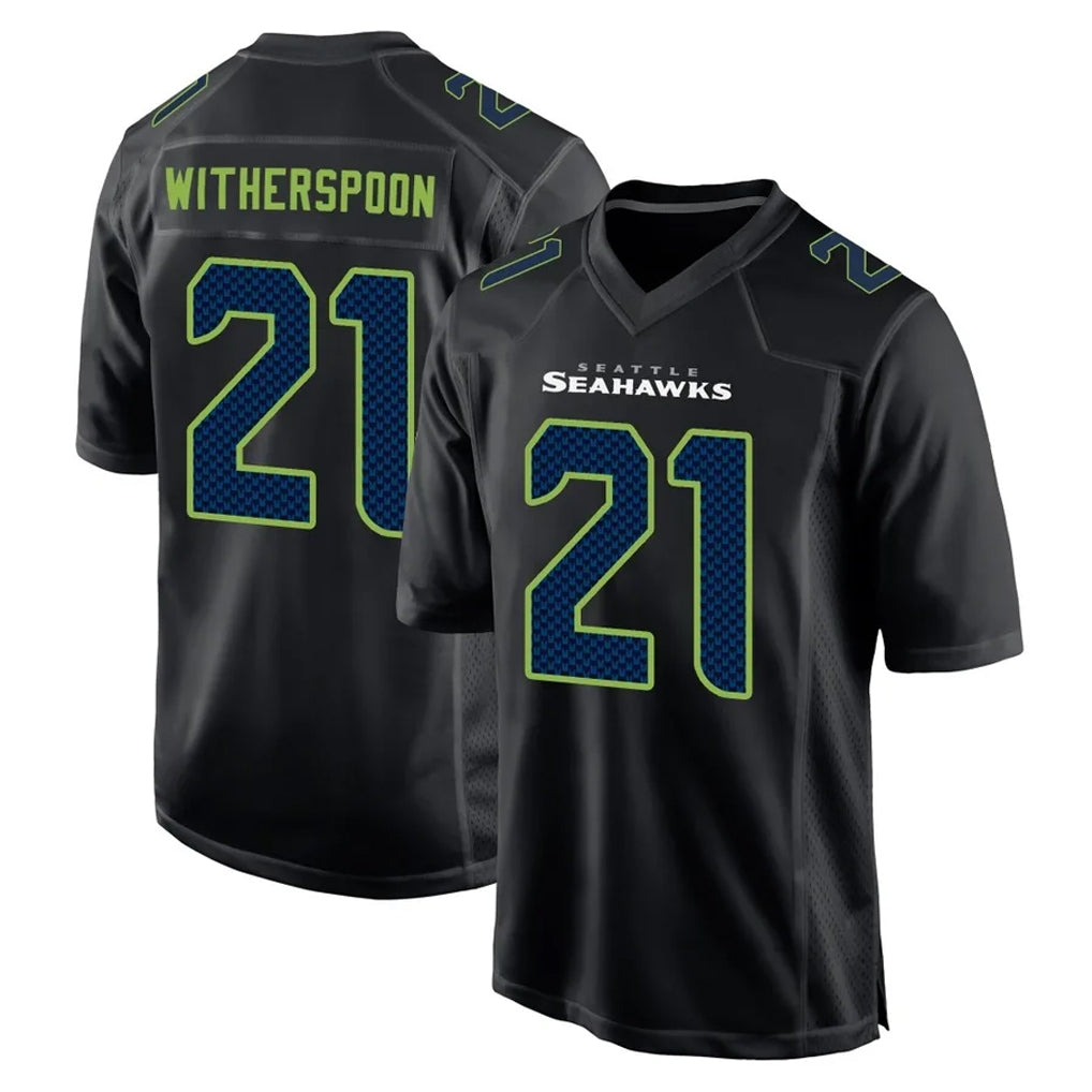 Tuec S.Seahawks #21 Devon Witherspoon Player Black Limited Fashion Home Game Stitched Jerseys