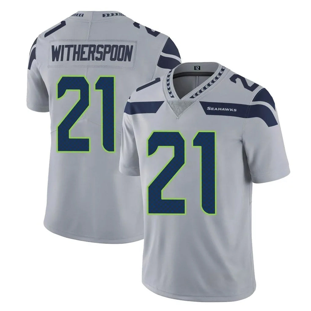 Tuec S.Seahawks #21 Devon Witherspoon Player Gray Limited Vapor Untouchable Home Game Stitched Jerseys