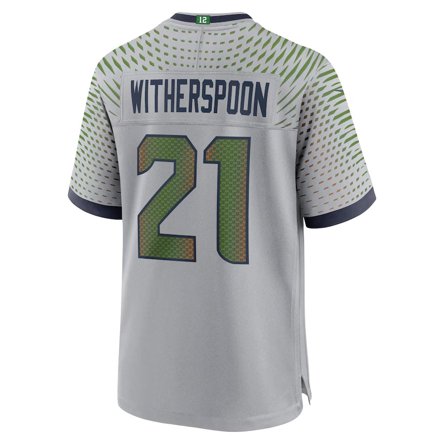 tuec S.Seahawks #21 Devon Witherspoon Player Gray Rivalries Collection Game Stitched Jerseys