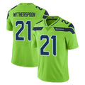 Tuec S.Seahawks #21 Devon Witherspoon Player Green Limited Color Rush Home Game Stitched Jerseys