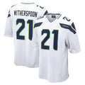 Tuec S.Seahawks #21 Devon Witherspoon Player White Home Game Stitched Jerseys