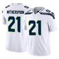 Tuec S.Seahawks #21 Devon Witherspoon Player White Limited Vapor F.U.S.E. Home Game Stitched Jerseys
