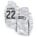 Tuec S.Seahawks #22 Rashid Shaheed Player Arctic Camo Limited Salute to Service Pullover Hoodies Game Stitched Jerseys